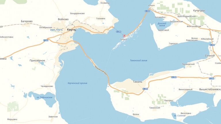 Окупанти поспішили намалювати на картах недобудований Кримський міст