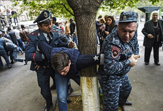 Задержания в Ереване