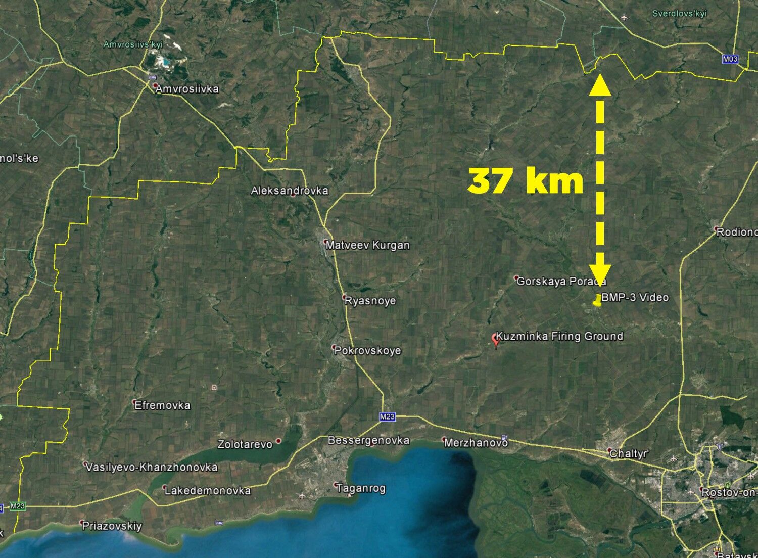 Російська техніка біля кордонів України: стало відомо, куди їхали БМП