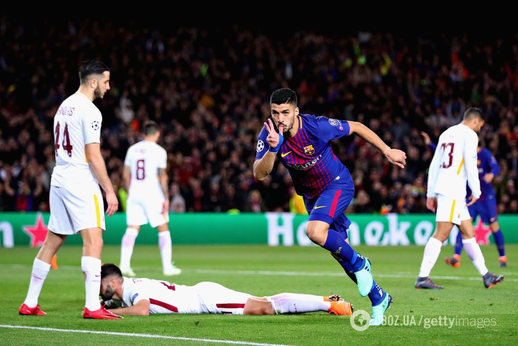 "Барселона" поиздевалась над "Ромой" в четвертьфинале Лиги чемпионов
