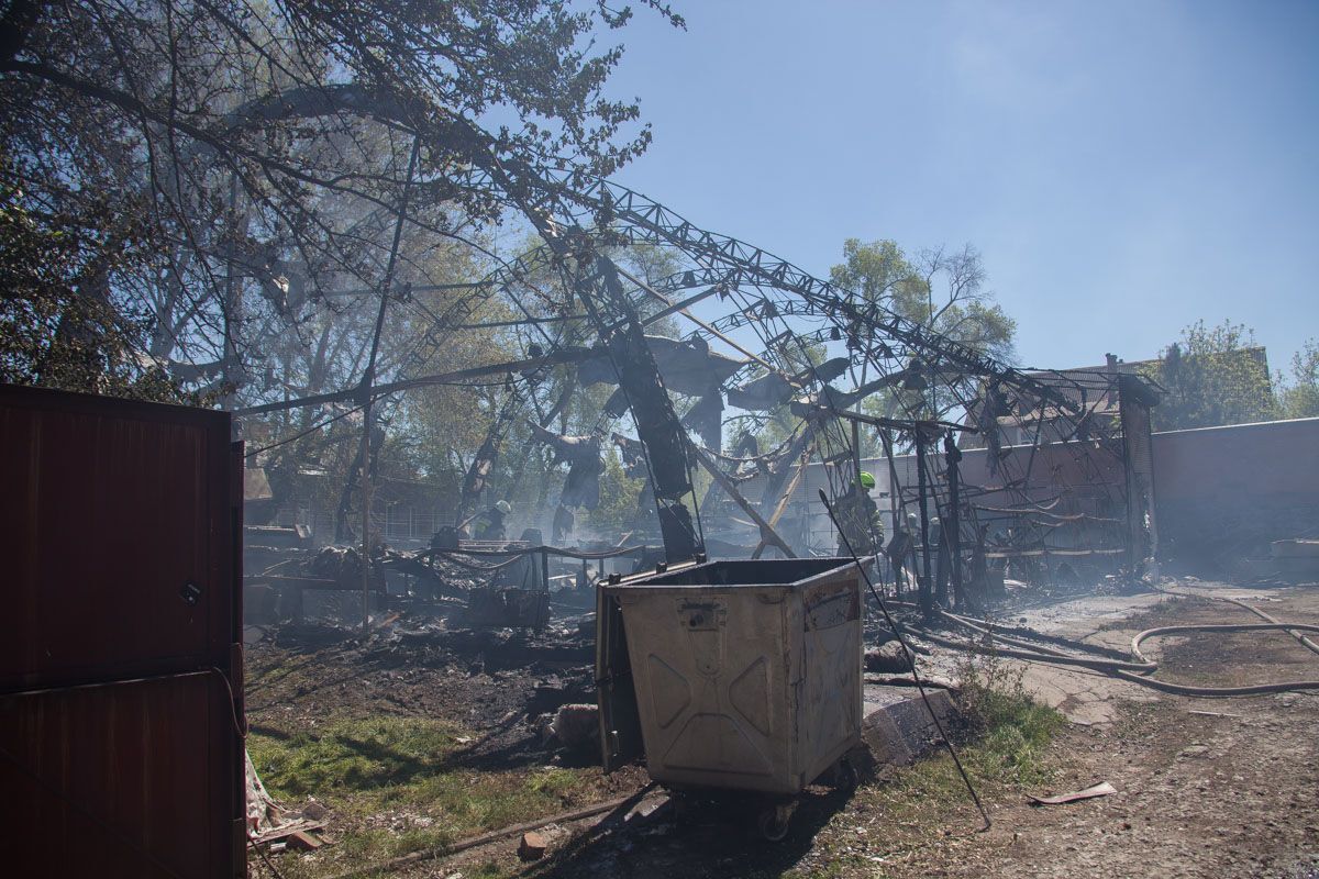 В центре Днепра случился страшный пожар
