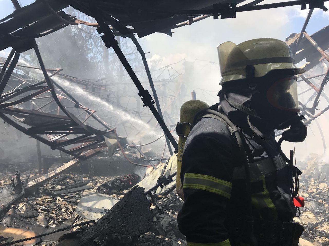  В Киеве вспыхнул масштабный пожар: опубликованы фото