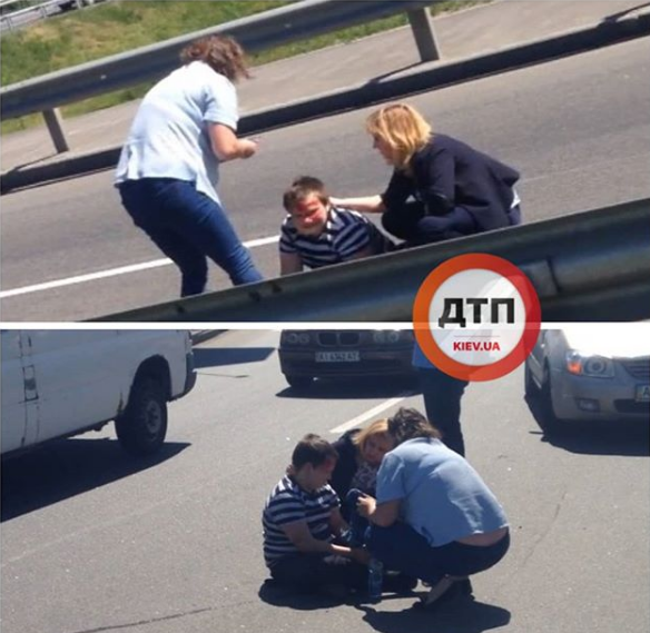 В Киеве авто сбило ребенка на "зебре": видео