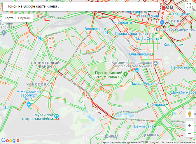 Быстрее на метро: Киев парализовали многокилометровые пробки. Карта