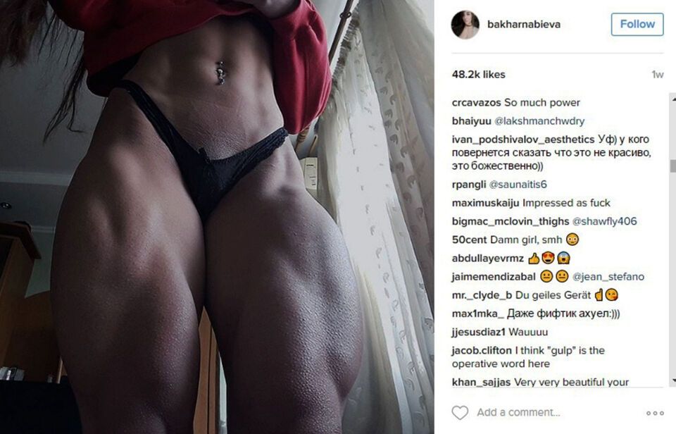 Залип даже 50 Сent. "Мисс стальная попа" из Украины разорвала Instagram