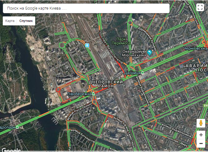 Киев сковали километровые пробки: как объехать. Карта