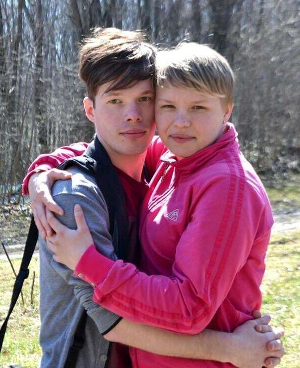 Марина Бибка с парнем