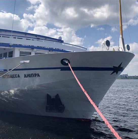 В Запорожье прибыл первый в этом году иностранный круизный лайнер