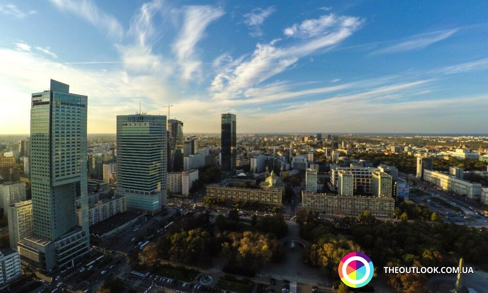 Варшава з висоти: опубліковані приголомшливі фото