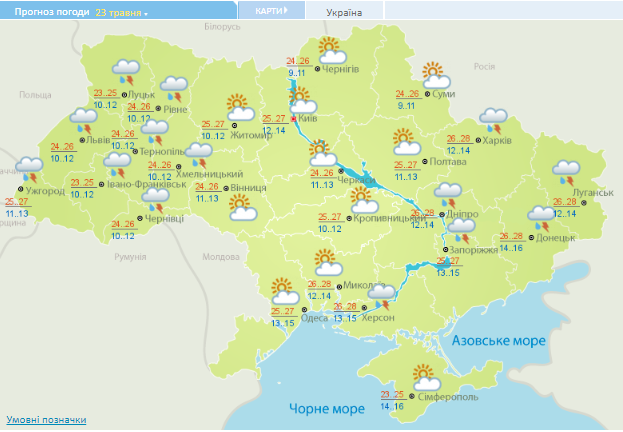 Справжнє літо: синоптики уточнили прогноз погоди в Україні