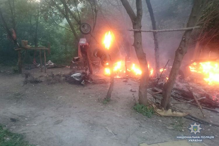 В Тернополе напали на табор ромов