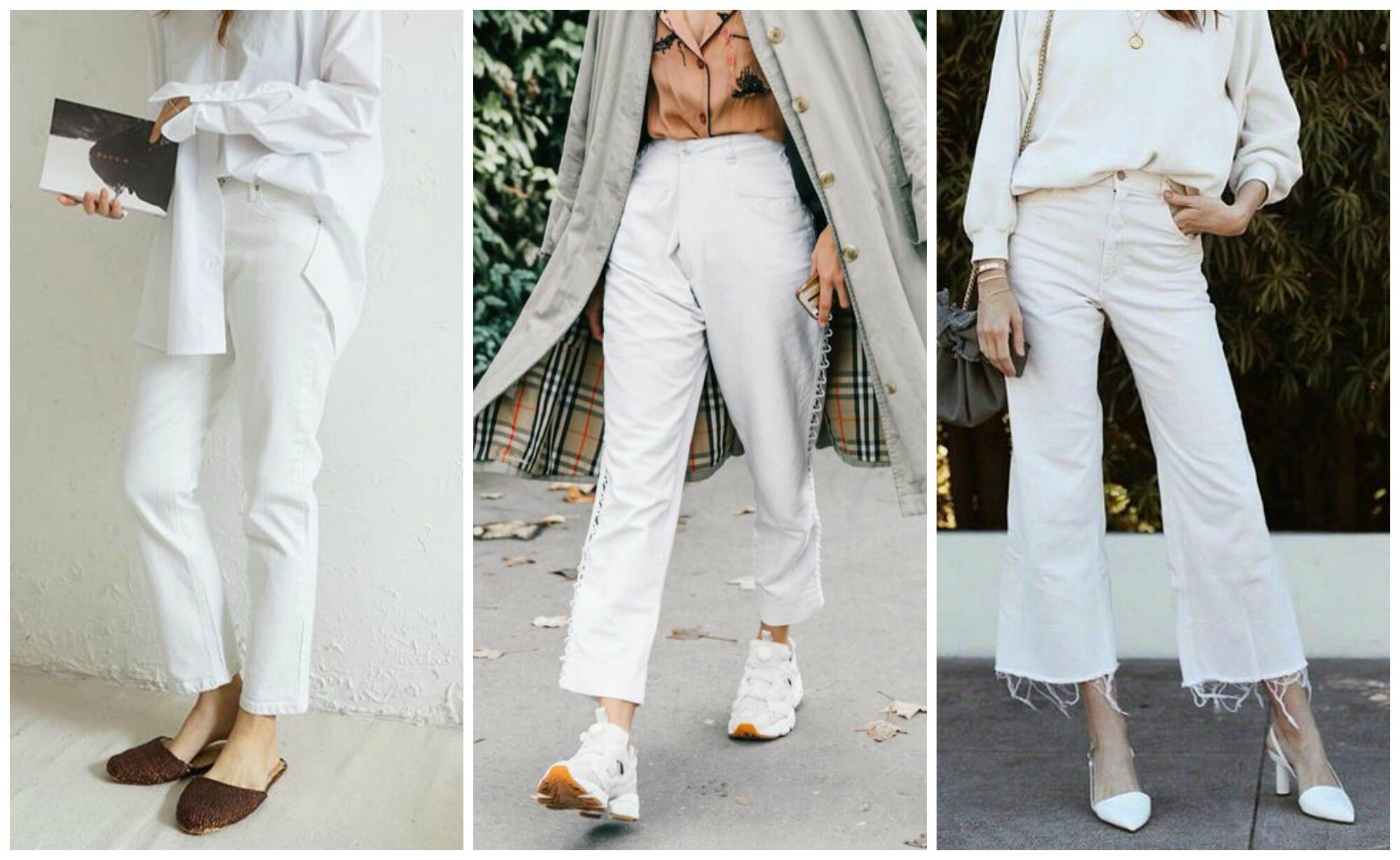 С чем носить самый модный хит лета - белые джинсы