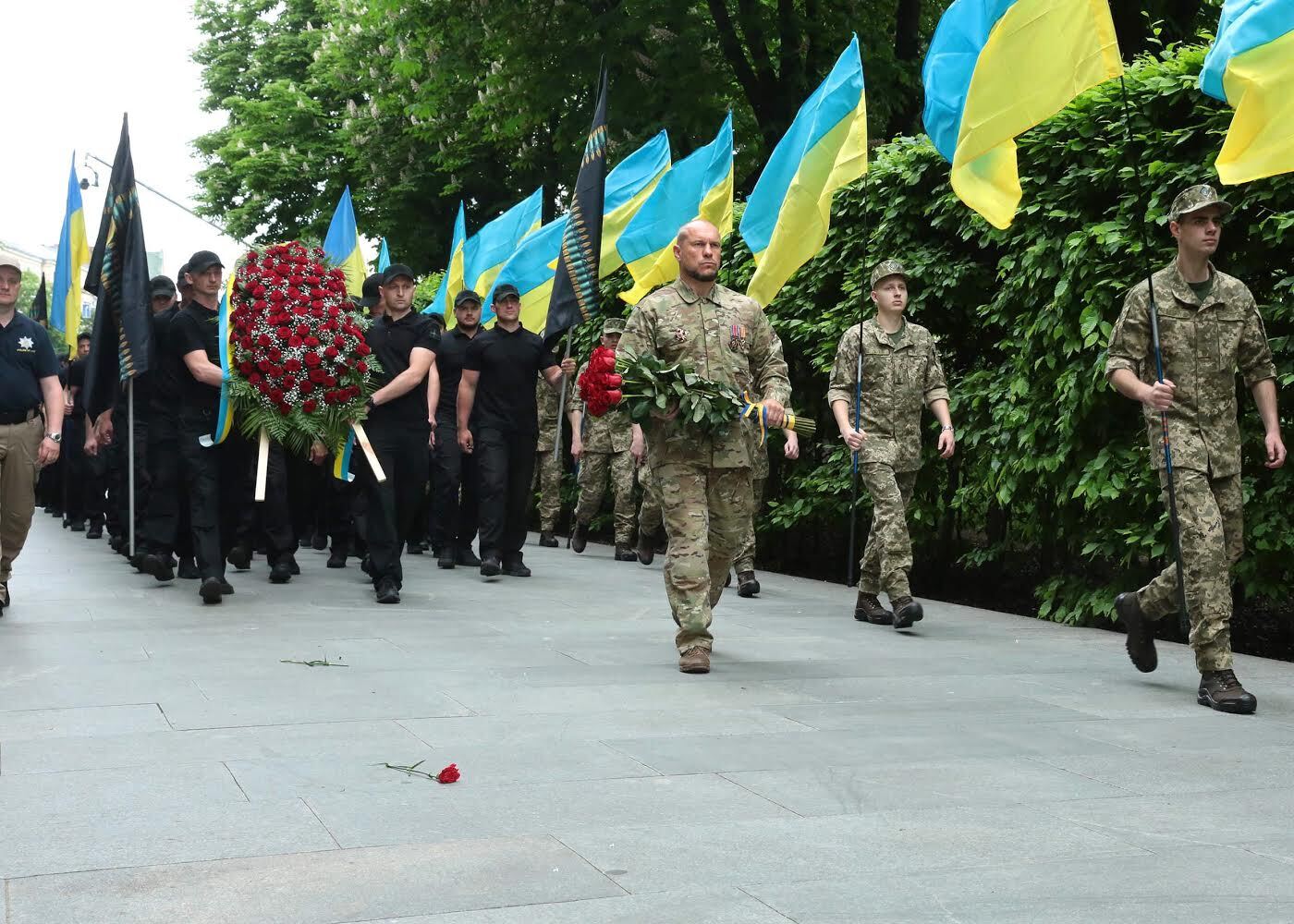 Всеукраинский союз ветеранов АТО и Соцпартия почтили память погибших во Второй мировой