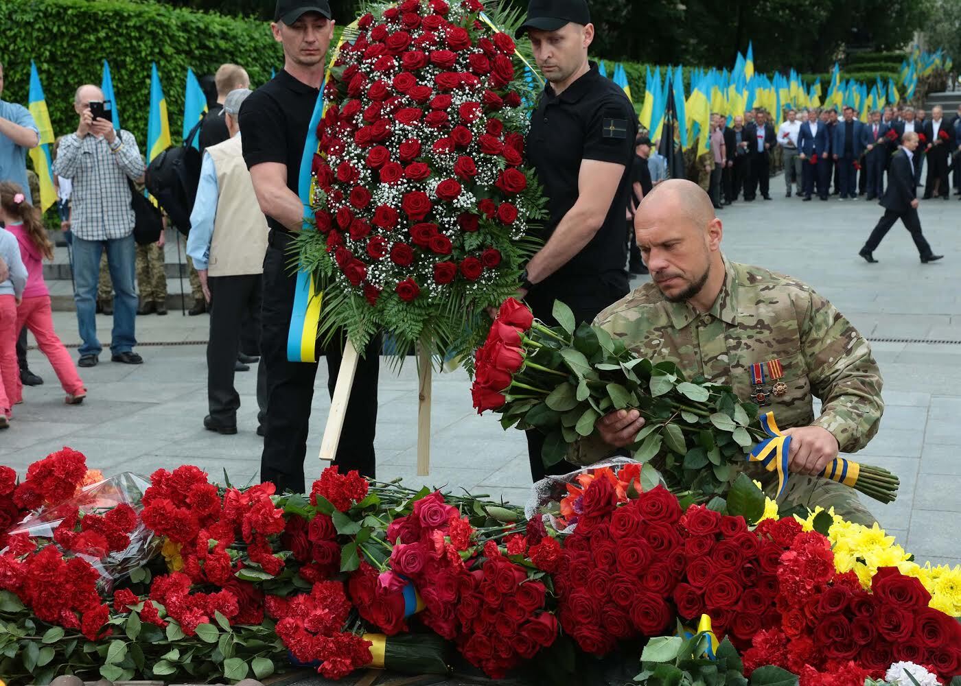 Всеукраїнський союз ветеранів АТО і Соцпартія вшанували пам'ять загиблих у Другій світовій