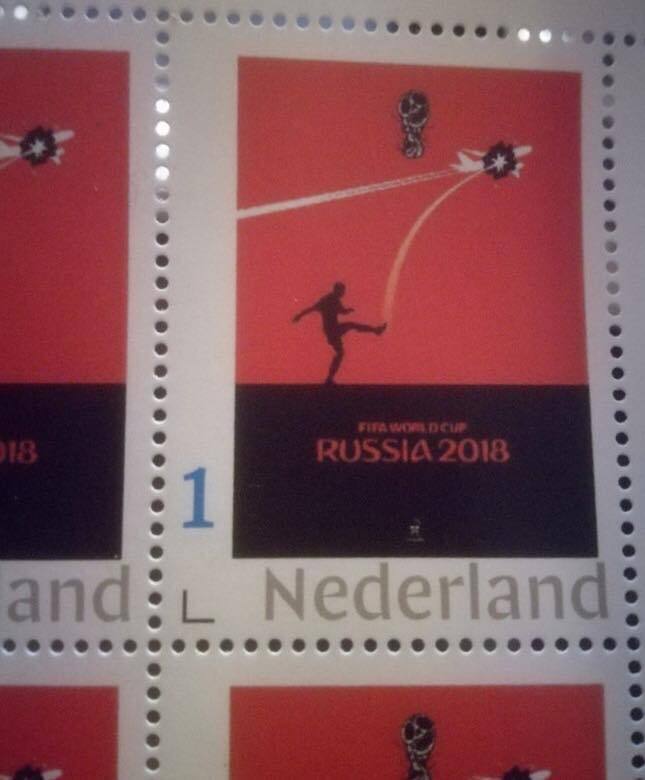 "Футбол на крові": в Нідерландах випустили марку з бойкотом ЧС-2018 в Росії