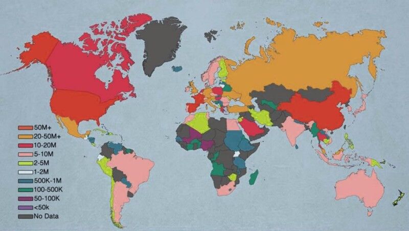 Удивительные карты мира, которые не показывают в школе: фото