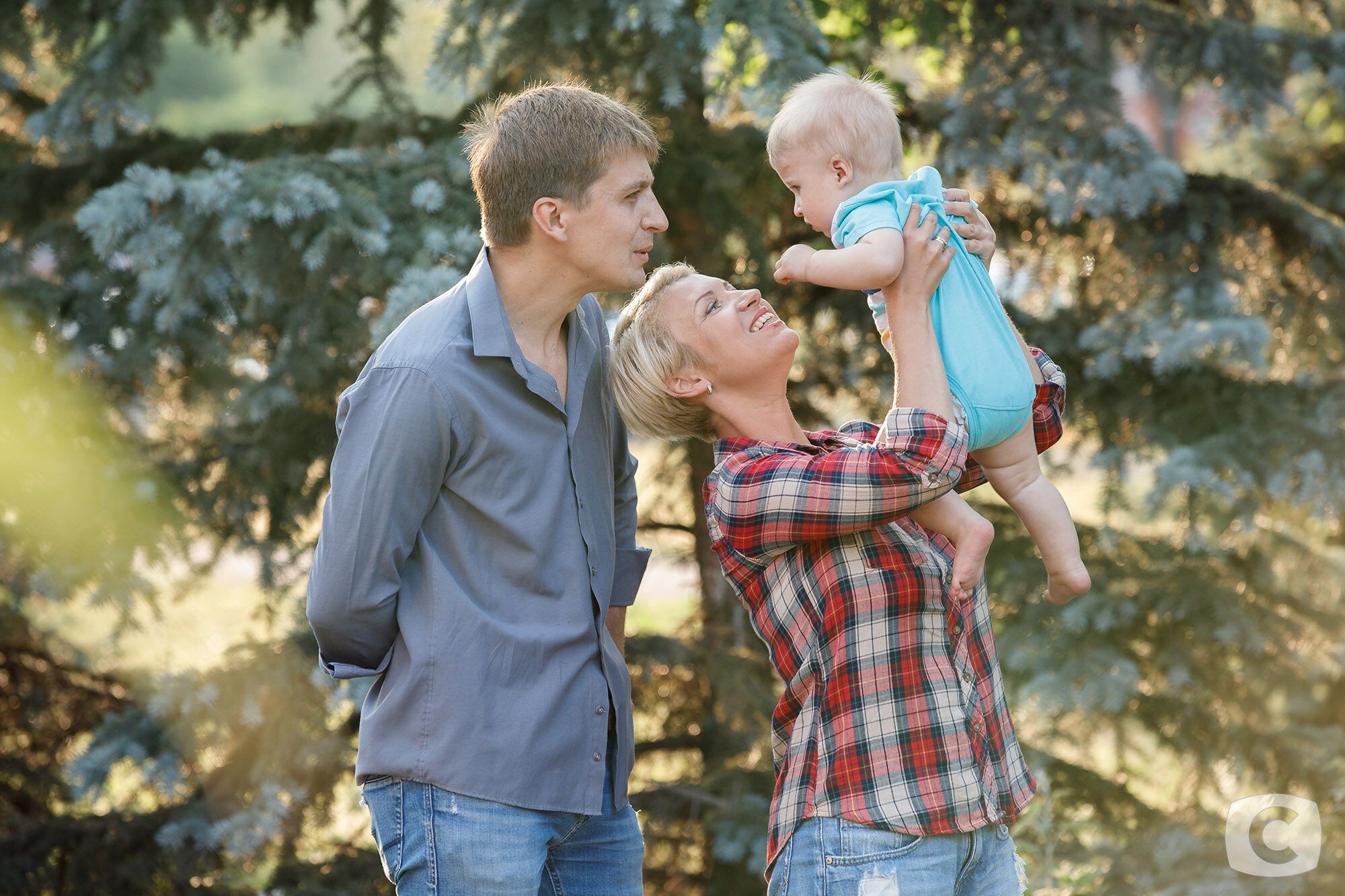 Ирина Андреева с мужем и сыном
