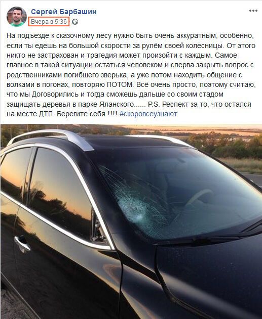 Депутат, сбивший насмерть человека, пытается манипулировать мнением запорожцев