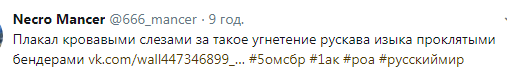 "Пригнічення мови": безграмотний захисник "русского мира" насмішив мережу