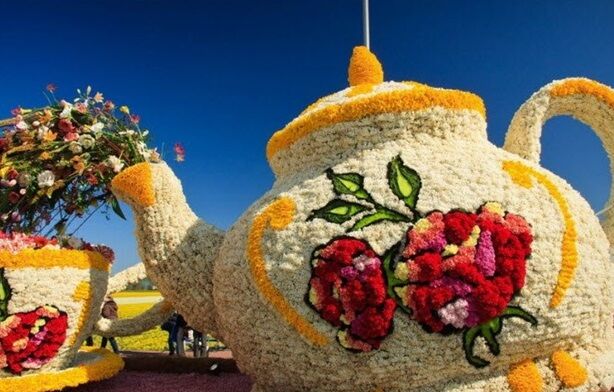 "Мир великанов": в Киеве покажут гигантские инсталляции из цветов
