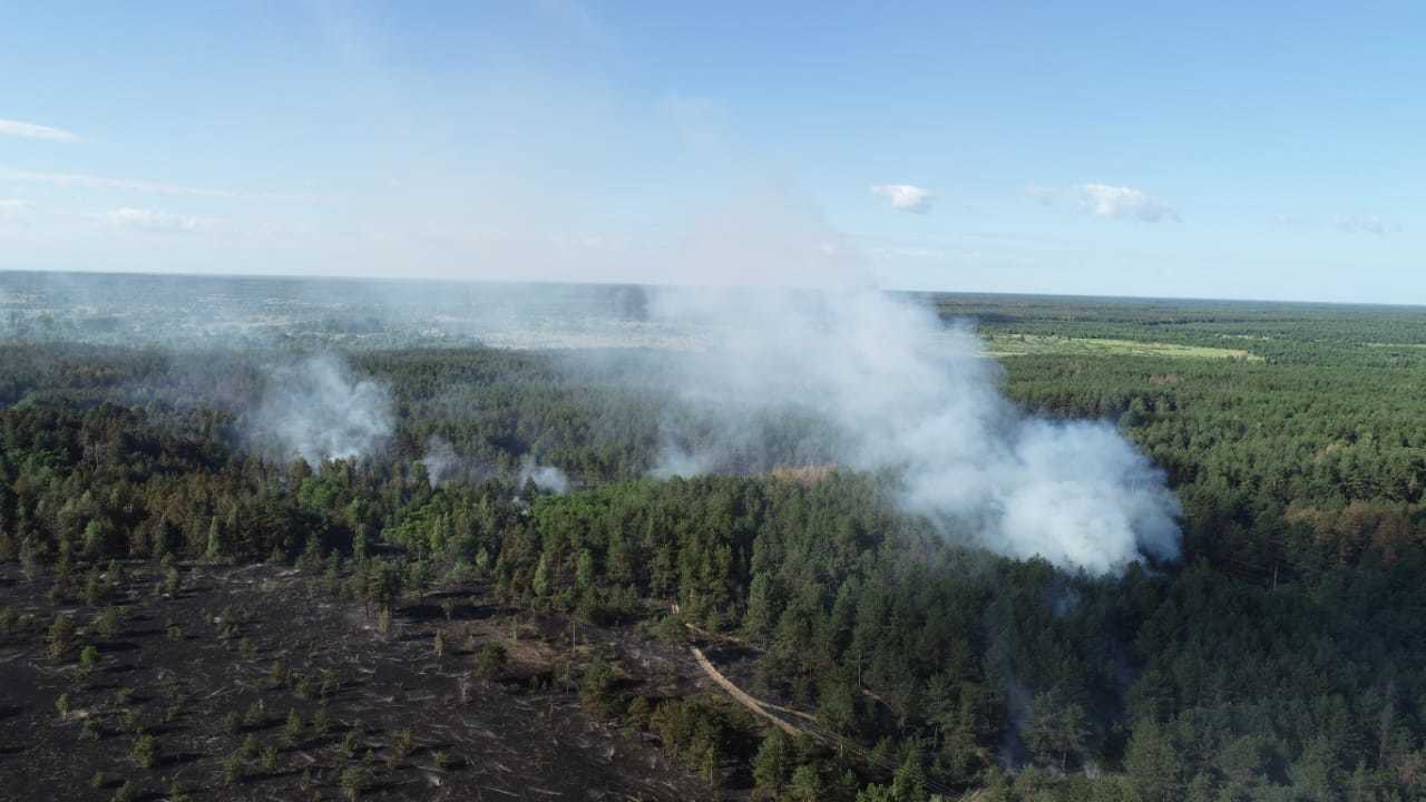 Пожар в Чернобыле