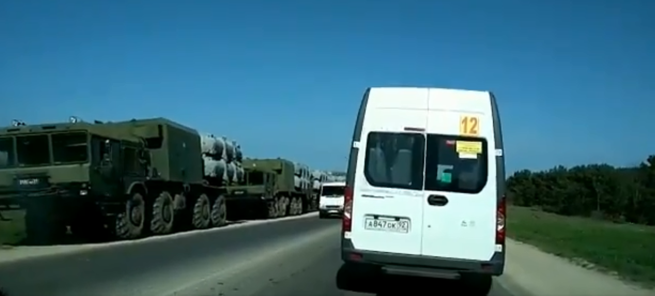 Передвижение военной техники в Севастополе, апрель 2018 года