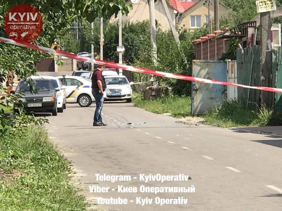 На Київщині сталася стрілянина: опубліковане перше відео з місця НП