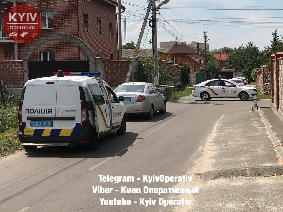 На Киевщине произошла стрельба: опубликовано первое видео с места ЧП