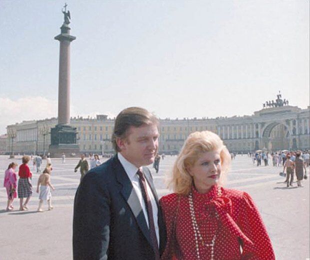 Дональд Трамп з дружиною у Москві (1987 рік)