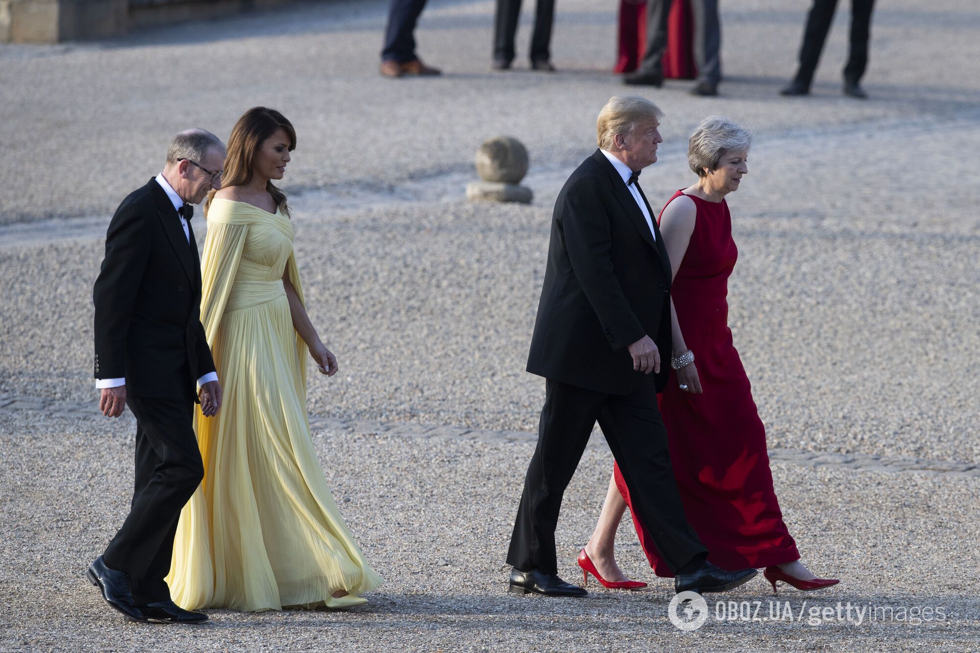 Мелания и Дональд Трамп в Бленхеймском дворце