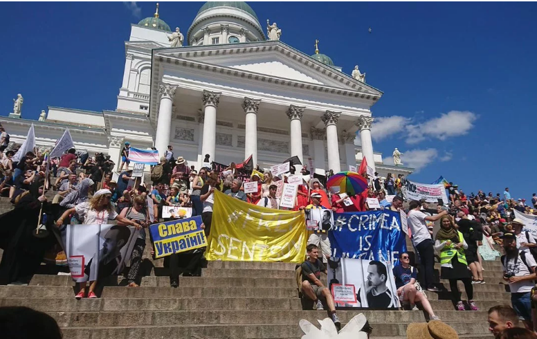 В Хельсинки - протесты из-за Трампа и Путина