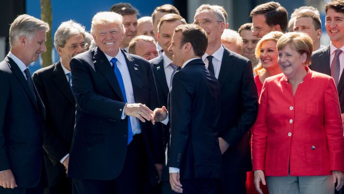 Дональд Трамп на саміті НАТО, липень 2018 рік