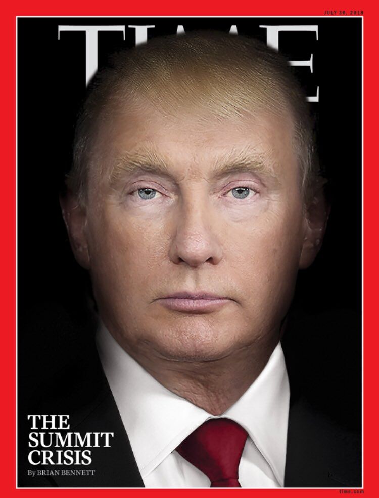 Трампа и Путина "скрестили" на обложке журнала