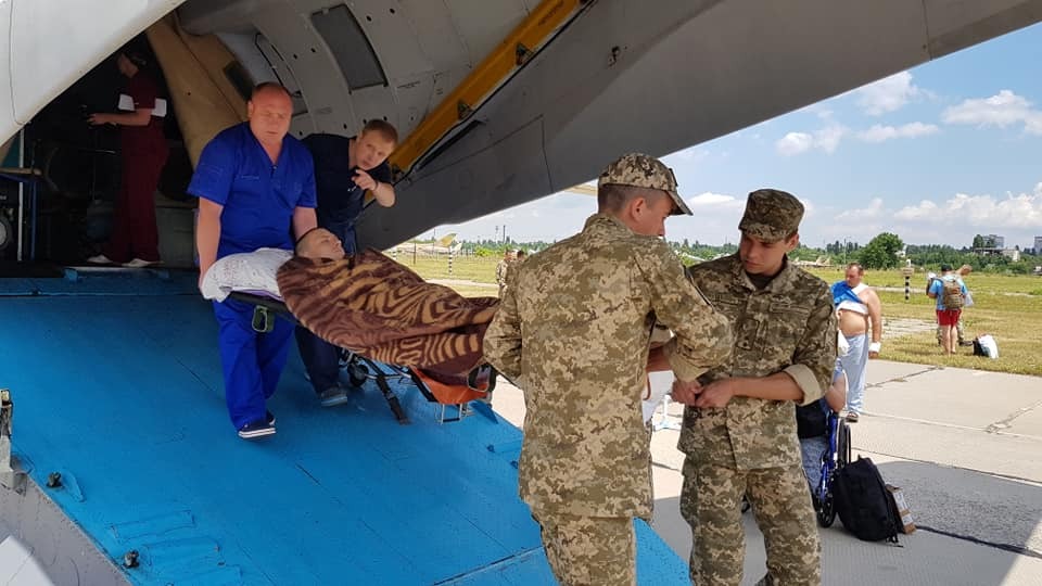 Раненые бойцы прибыли в Одессу