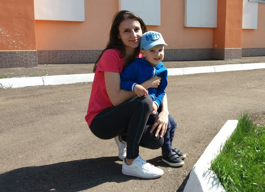Ирина с сыном