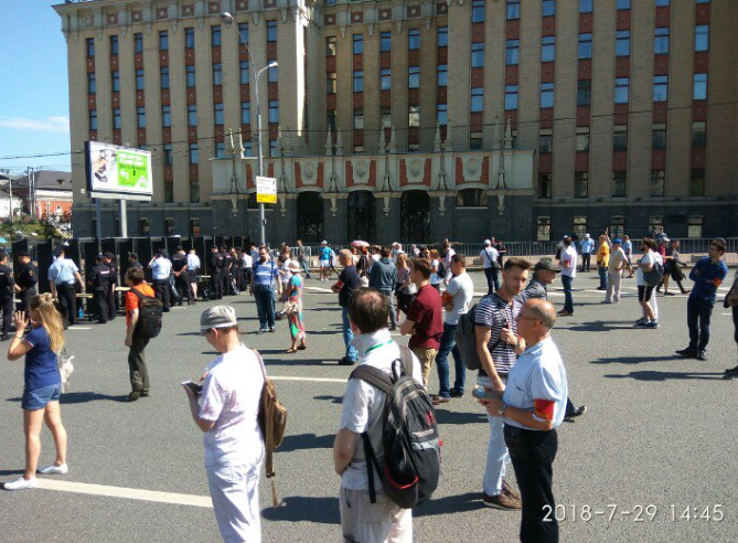 В Москве вышли на протест против Путина