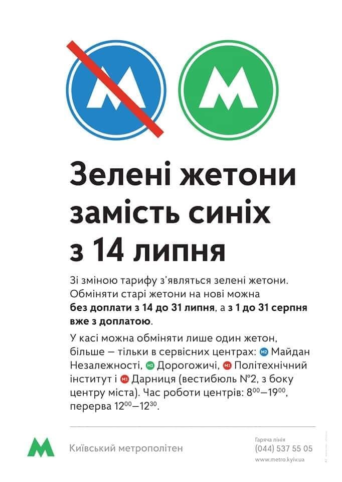 Без доплаты: в метро Киева рассказали, до какого числа можно обменять жетоны
