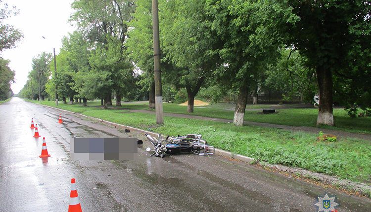 В Запорожской области молодой водитель мопеда разбился насмерть