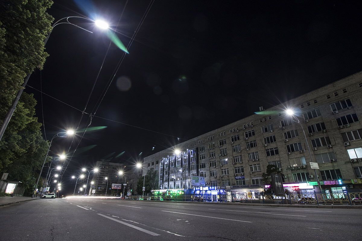 Как выглядит ночной Киев:  яркие фото столичного бульвара