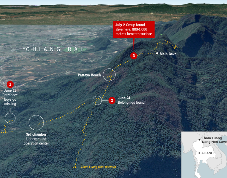 В Таїланді успішно почалася операція з порятунку зниклих у печері дітей: є перші результати