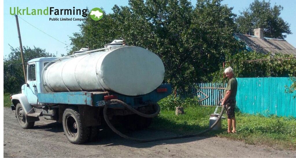 UkrLandFarming Бахматюка обеспечивает питьевой водой село в Донецкой области