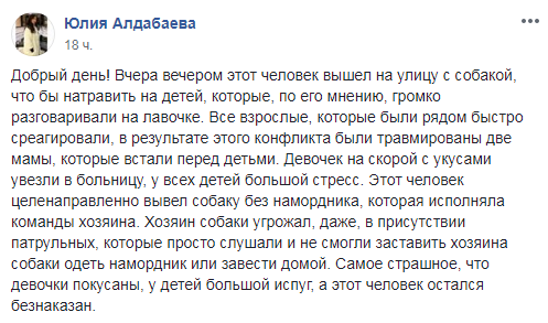 В Днепре мужчина натравил на детей собаку: есть пострадавшие