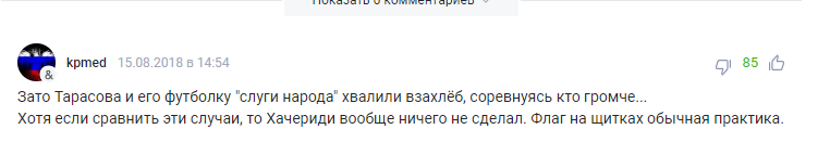 У Держдумі зганьбилися з бажанням покарати Хачеріді за прапор України