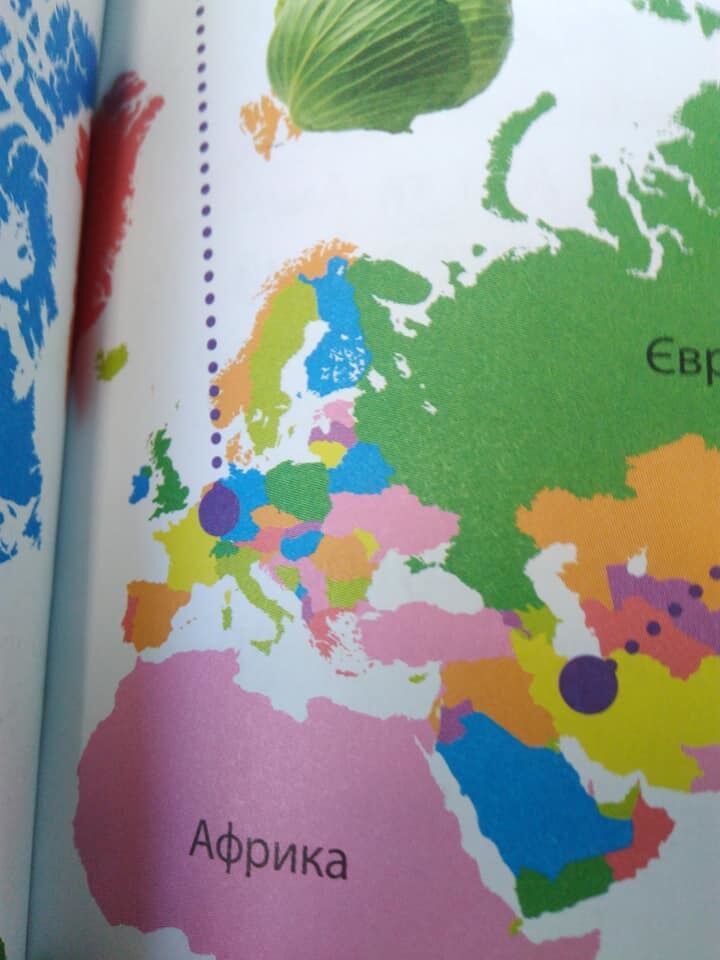 Скандальная карта с "российским" Крымом