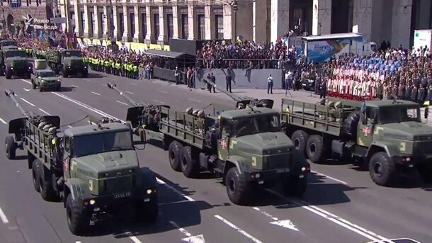 Впечатляющий военный парад в Киеве: чем хвасталась Украина