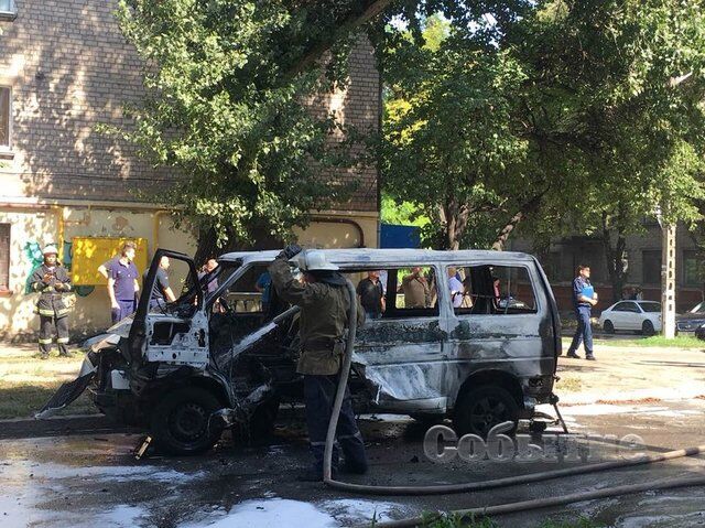 Взрыв авто на Днепропетровщине: появились детали и новые фото