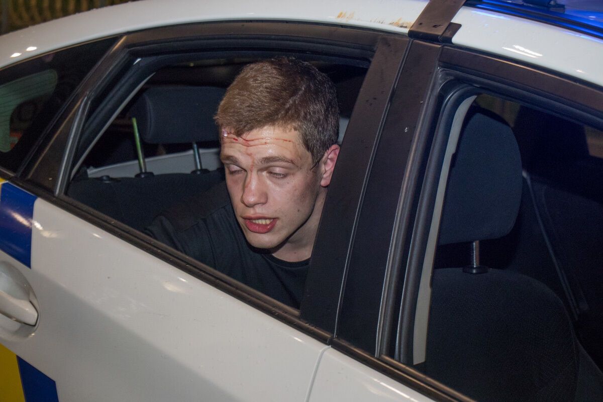 Кирилл Островский во время задержания