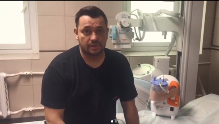Сергій Жуков в лікарні