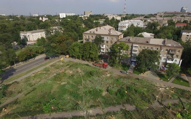 Знищений у Запоріжжі парк зняли з висоти пташиного польоту