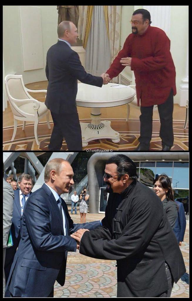 О, чудо! Путин внезапно "дорос" до почти 2-метрового актера